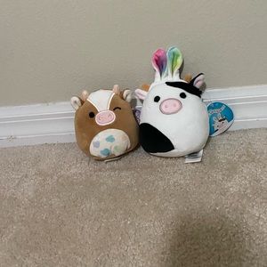 Squishmallow Easter Connor 5” and Griella 4.5” Bundle